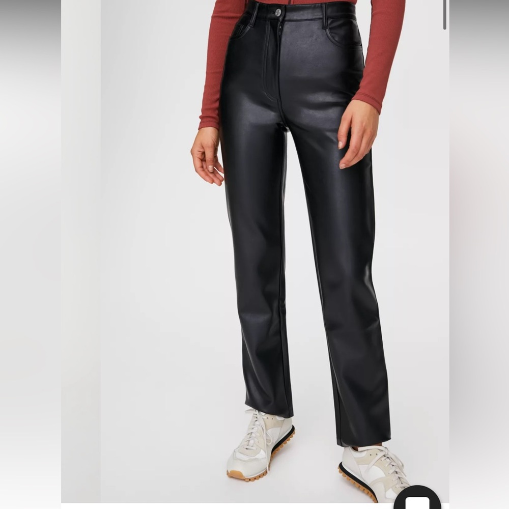 Aritzia Wilfred Melina leather pants
